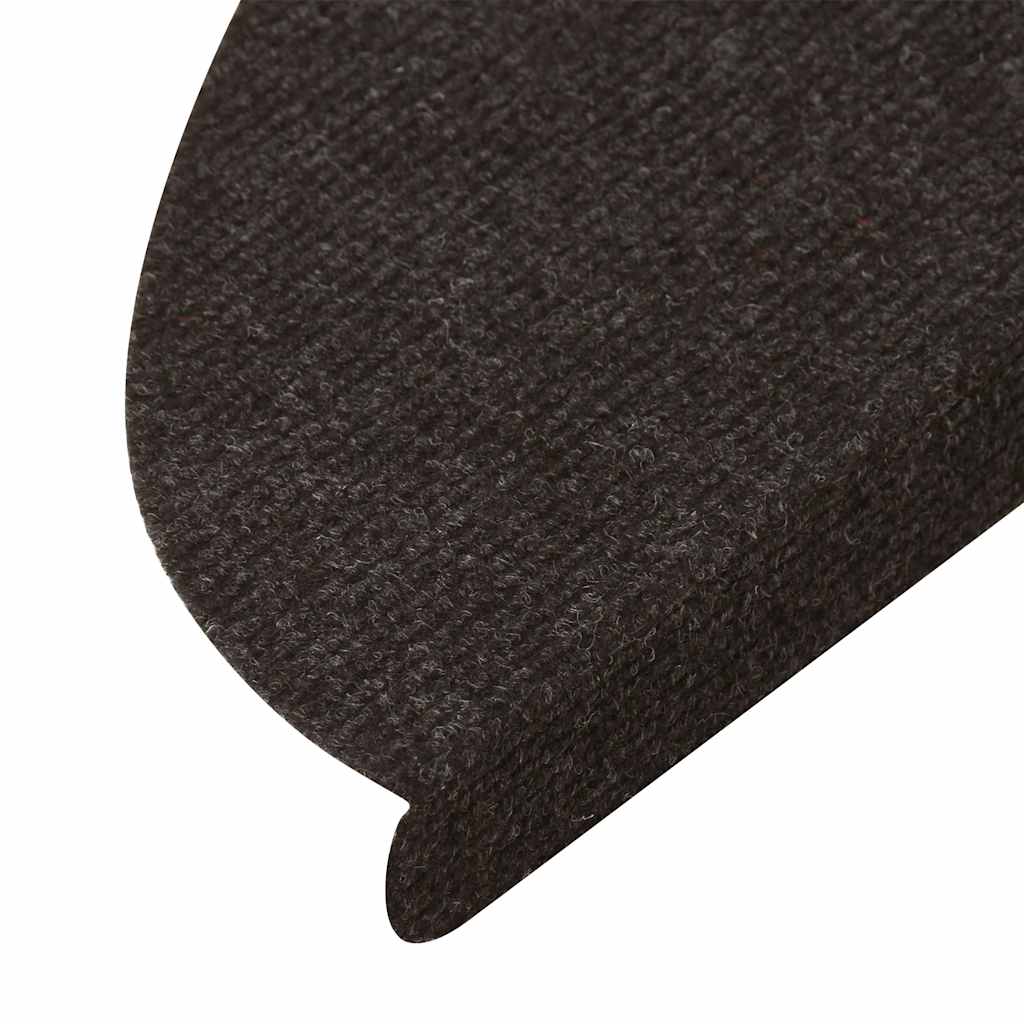Tappetini Autoadesivi Per Scale 20 Pz Neri 56x17x3 cm