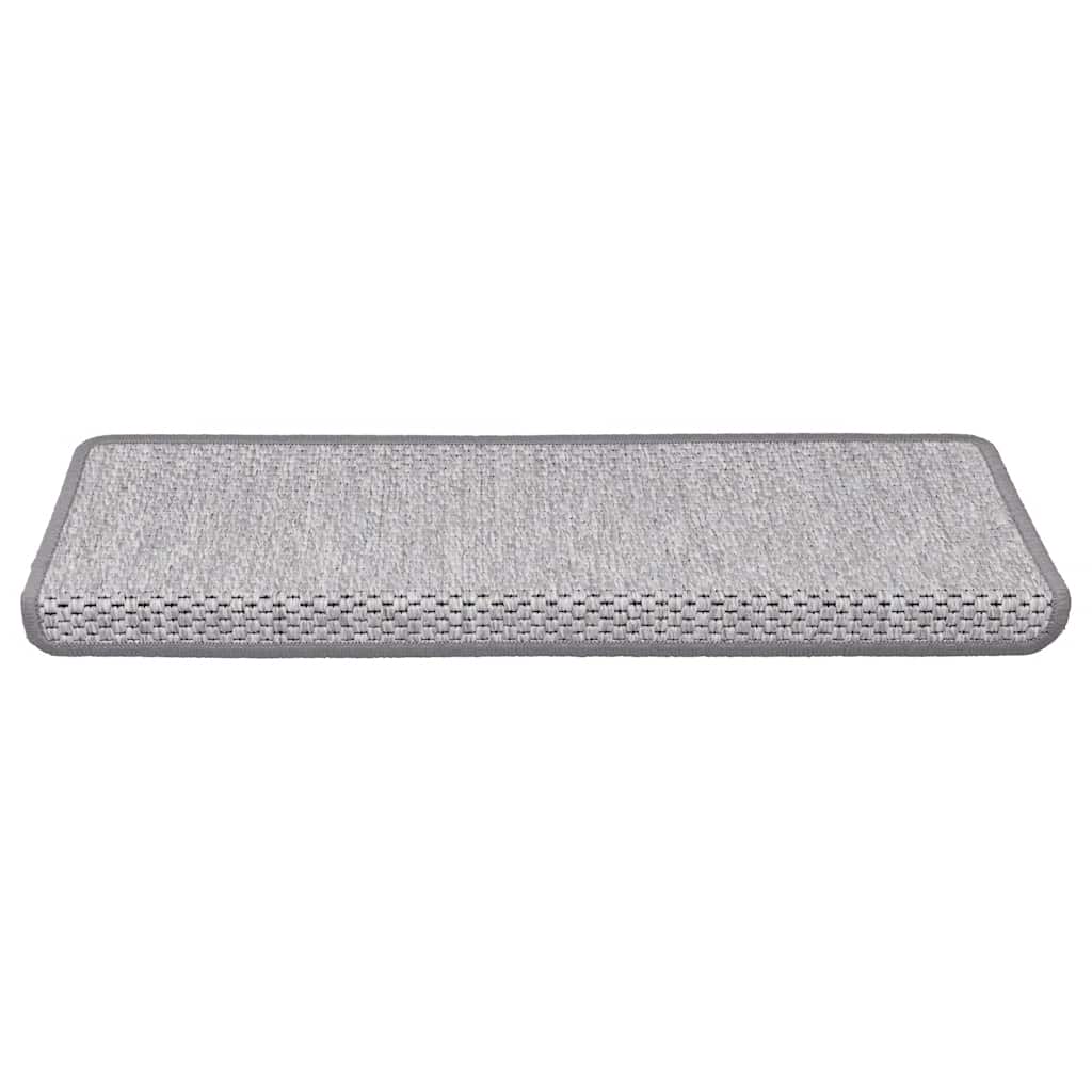Tappeti Adesivi Scale Aspetto Sisal 30 Pz 65x21x4 Cm Platino - Image 3
