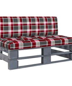 Divano Centrale Giardino Su Pallet Grigio Legno Pino Impregnato