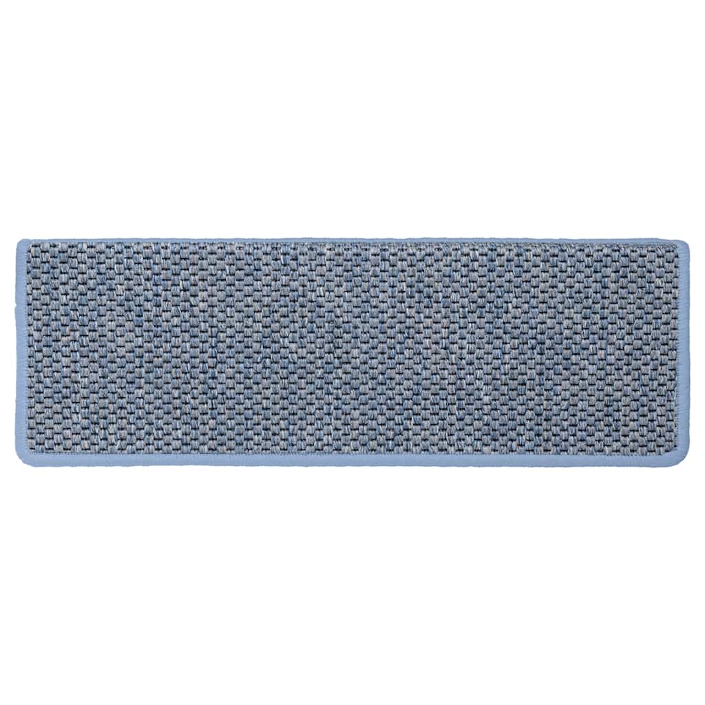 Tappeti Autoadesivi Per Scale Aspetto Sisal 30pz 65x21x4 Cm Blu - Image 4