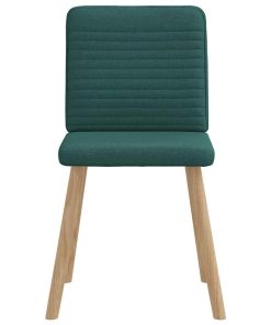 Sedie Da Pranzo 2 Pz Verde Scuro In Tessuto