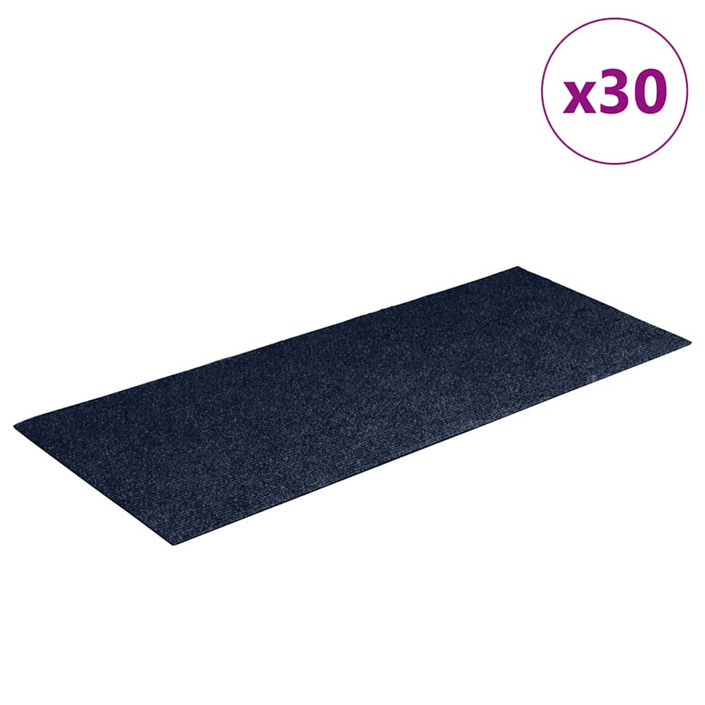Tappetini Per Scale Autoadesivi 30 Pz 60x25 Cm Blu Navy Rettangolari - Image 4
