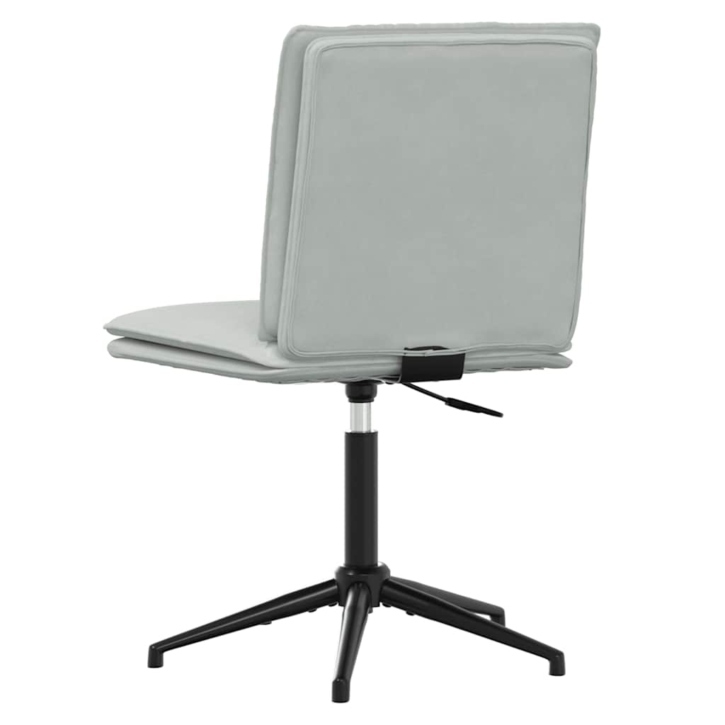 Sedie Da Pranzo 4 Pz Grigio Chiaro In Velluto - Image 3