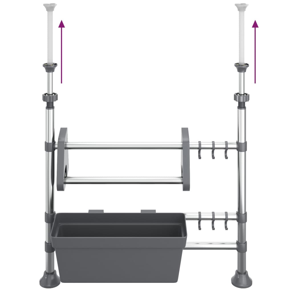 Organizer Da Cucina Regolabile In Alluminio