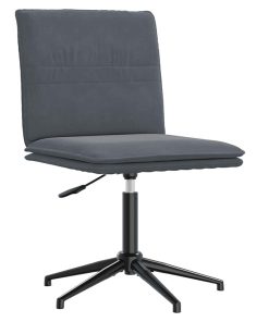 Sedie Da Pranzo 2 Pz Grigio Scuro In Velluto