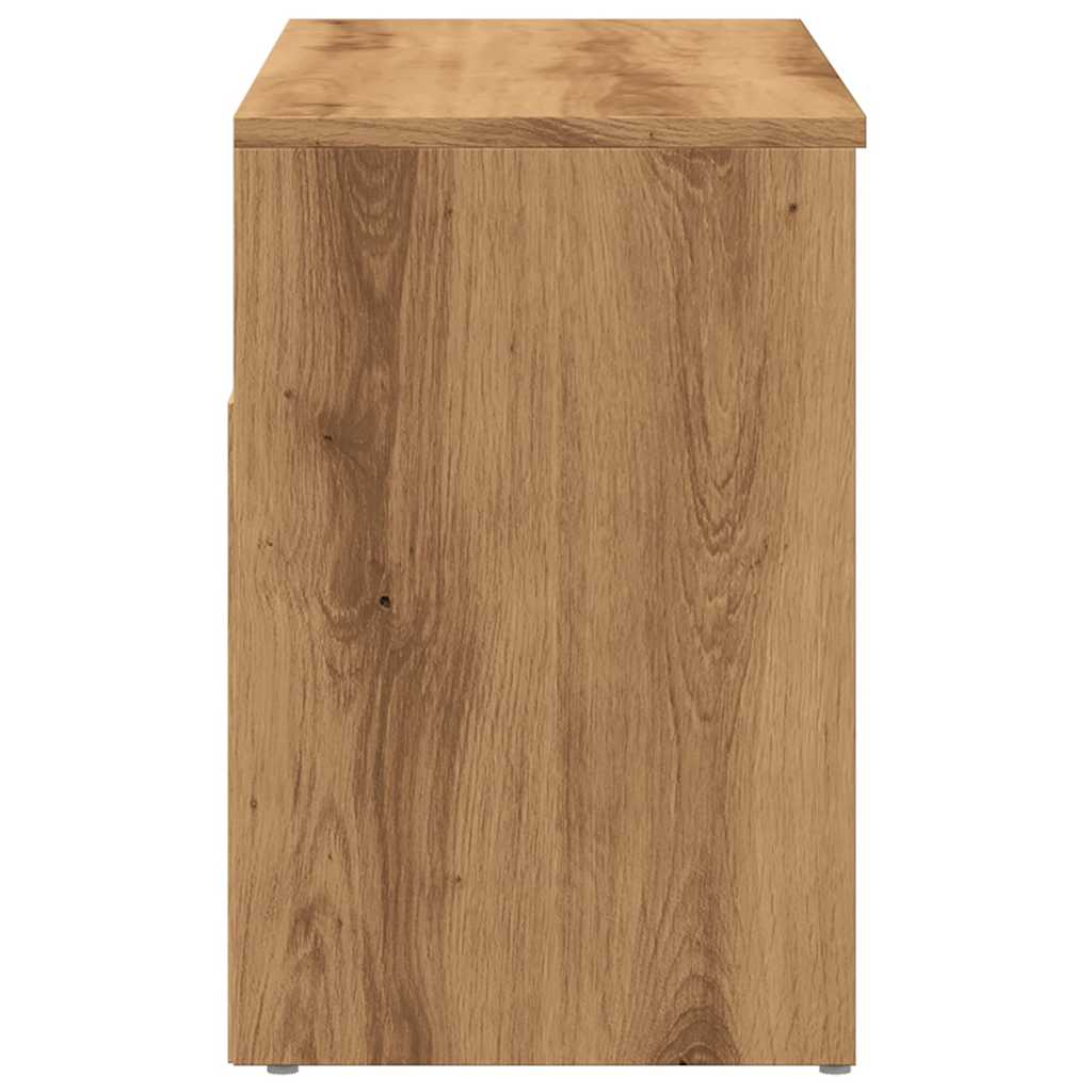 Scarpiera Rovere Artigianale 80x30x45 Cm In Legno Multistrato - Image 2