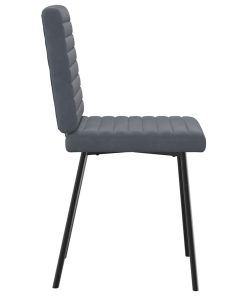 Sedie Da Pranzo 2 Pz Grigio Scuro In Velluto