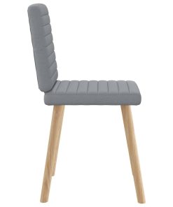 Sedie Da Pranzo 6 Pz Grigio Chiaro In Tessuto