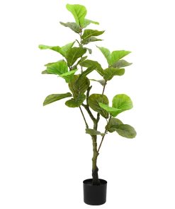Albero Di Ficus Artificiale 30 Foglie 125 Cm Verde
