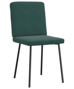 Sedie Da Pranzo 2 Pz Verde Scuro In Velluto