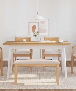 Panca 90 Cm In Legno Massello Di Hevea