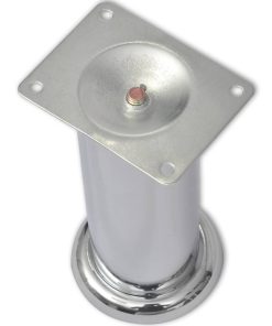 Piedini Rotondi Per Divani 8 Pz Cromati 180 mm