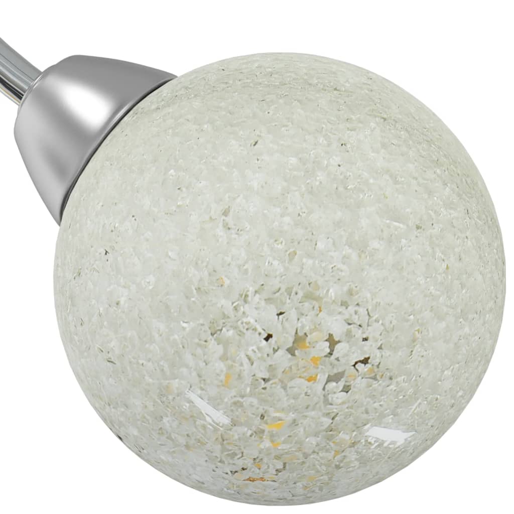 Lampada Soffitto Con Paralumi Tondi In Vetro Per 5 Luci Led g9 - Image 4