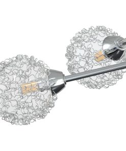 Lampada Da Soffitto Con Paralumi In Rete Per 5 Luci Led g9