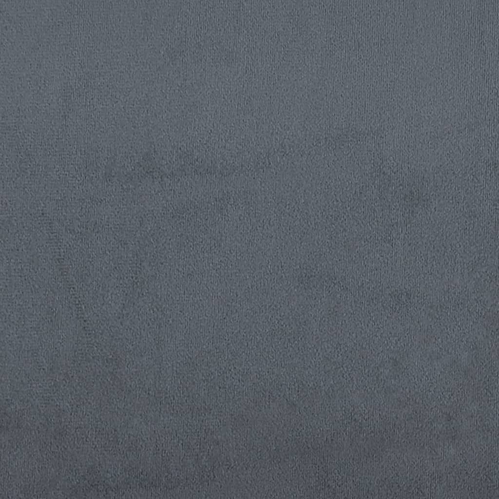 Set Di Divani 2 Pz Con Cuscini Grigio Scuro In Velluto - Image 5