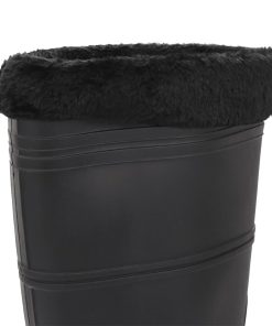 Stivali Da Pioggia Con Calzini Rimovibili Neri Misura 44 Cm Pvc