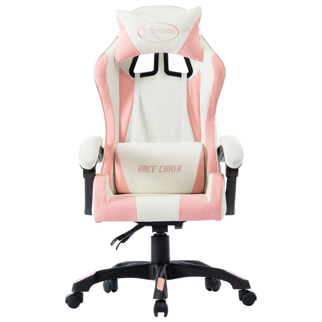 Sedia Da Gaming Rosa In Similpelle - Image 4