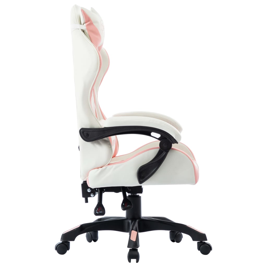 Sedia Da Gaming Rosa In Similpelle - Image 3