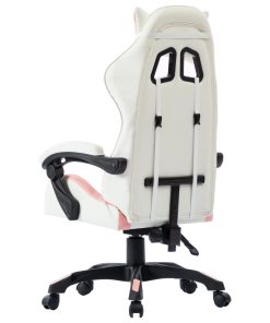 Sedia Da Gaming Rosa In Similpelle