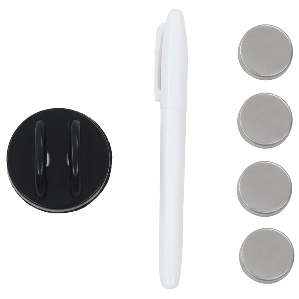 Lavagna Magnetica A Parete In Vetro 60x40 Cm Nera