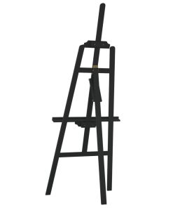 Cavalletto Nero 53,5x95x127 Cm In Legno Massello Di Pino