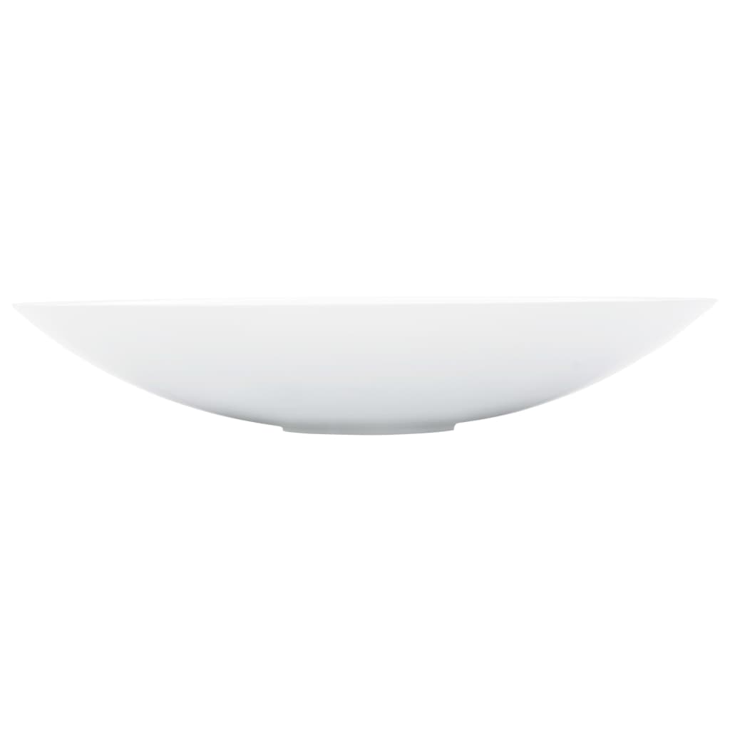 Lavandino 59,3x35,1x10,7 Cm Blocco In Marmo/minerale Bianco