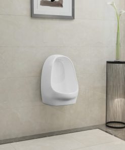 Orinatoio Sospeso Con Sciacquone In Ceramica Bianco