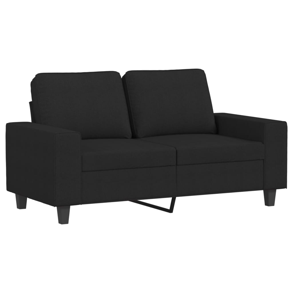 Set Di Divani 2 Pz Nero In Tessuto - Image 6
