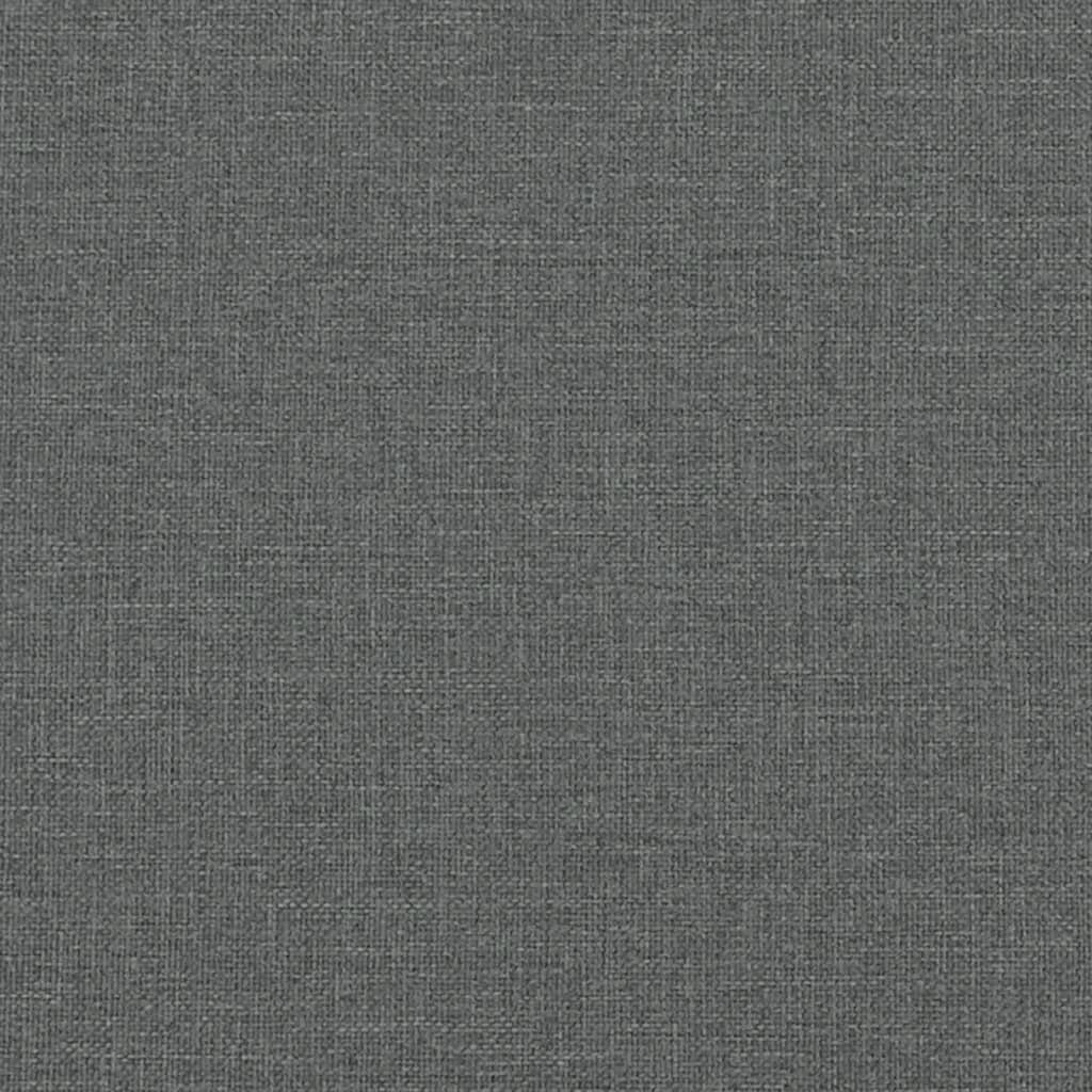 Set Di Divani 2 Pz Con Cuscini Grigio Scuro In Tessuto - Image 6