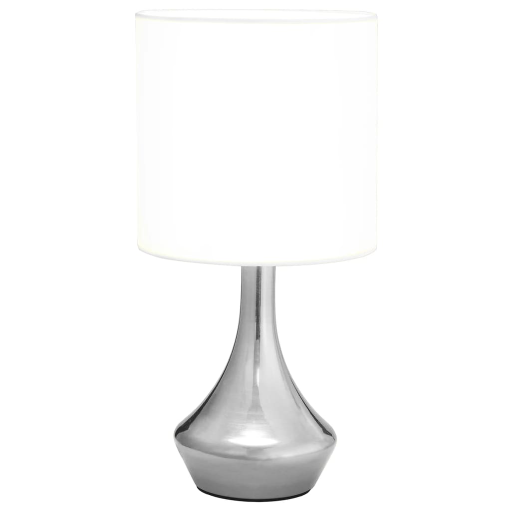Lampade Da Tavolo 2 Pz Pulsanti Touch Bianche E14 - Image 5