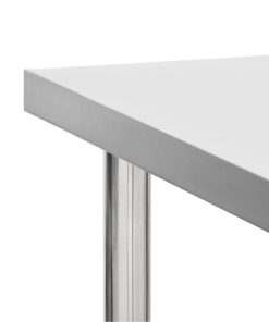 Tavolo Da Lavoro Cucina Con Ruote 80x60x85 Cm In Acciaio Inox