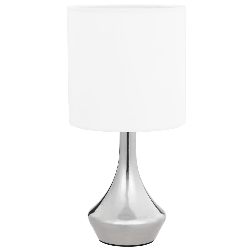 Lampade Da Tavolo 2 Pz Pulsanti Touch Bianche E14 - Image 4