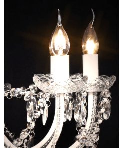 Lampadario Classico Vetro 1600 Cristalli, A Sospensione