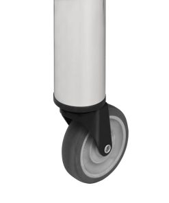 Tavolo Da Lavoro Cucina Con Ruote 60x30x85 Cm In Acciaio Inox