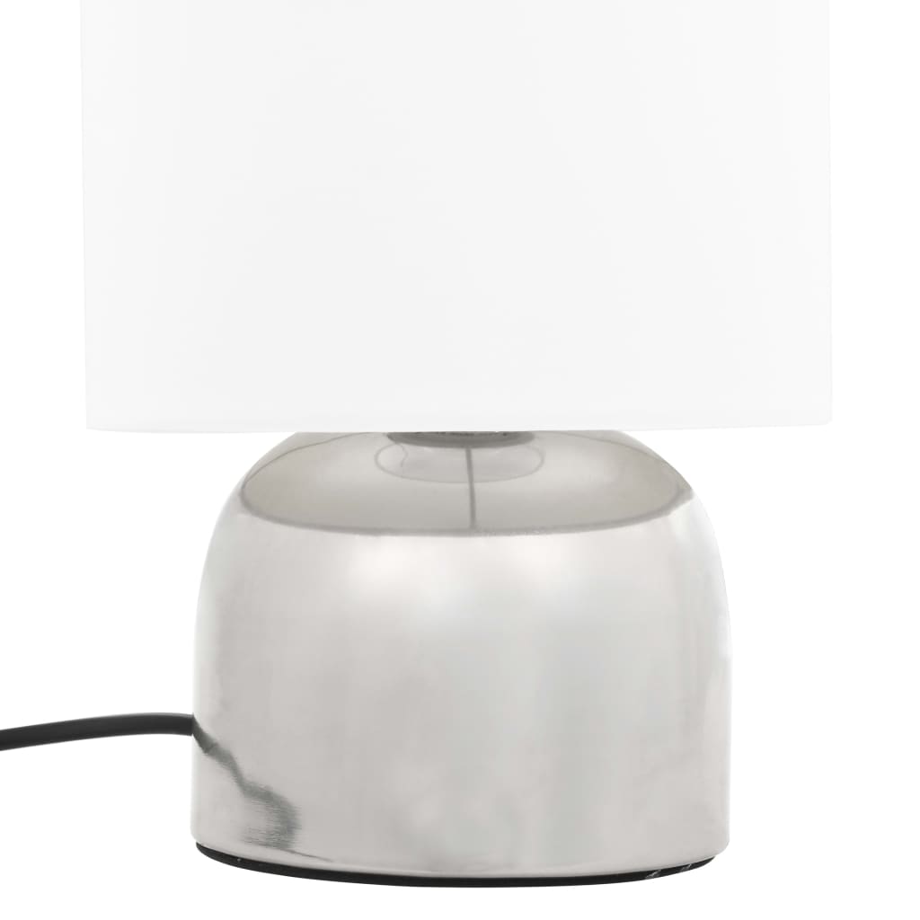 Lampade Da Tavolo 2 Pz Pulsanti Touch Bianche E14 - Image 5