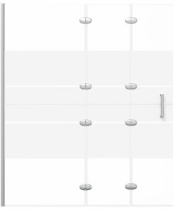 Pannello Doccia Pieghevole In Esg 120x140 Cm Bianco