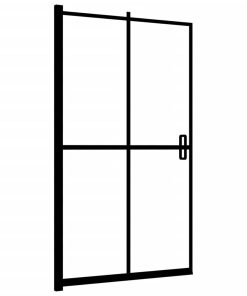 Pannello Doccia Pieghevole In Esg 120x140 Cm Nero