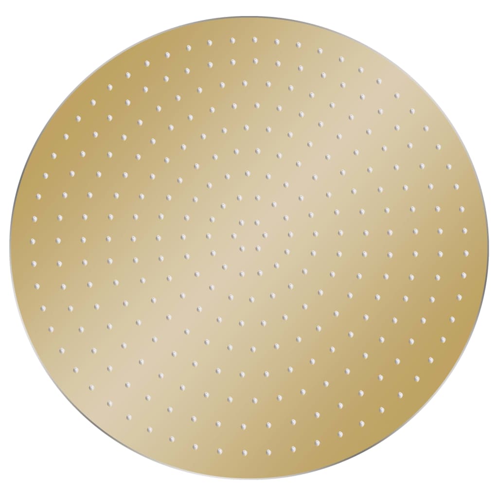 Testa Doccia A Pioggia In Acciaio Inox 40 Cm Rotonda Oro
