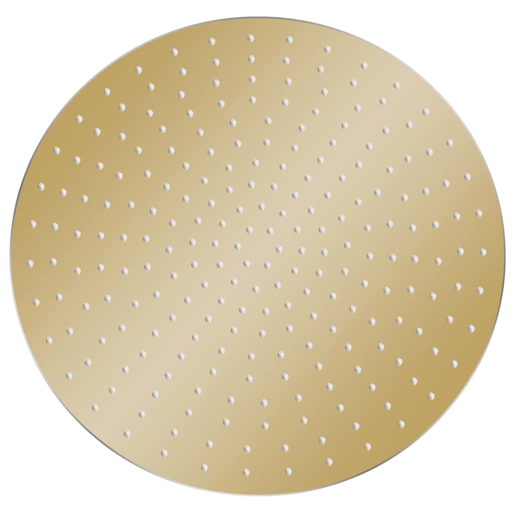 Testa Doccia A Pioggia In Acciaio Inox 50 Cm Rotonda Oro