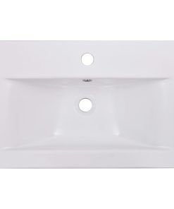 Lavabo Da Incasso 61x39,5x18,5 Cm In Ceramica Bianco