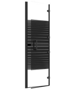 Pannello Doccia Pieghevole In Esg 80x140 Cm Nero