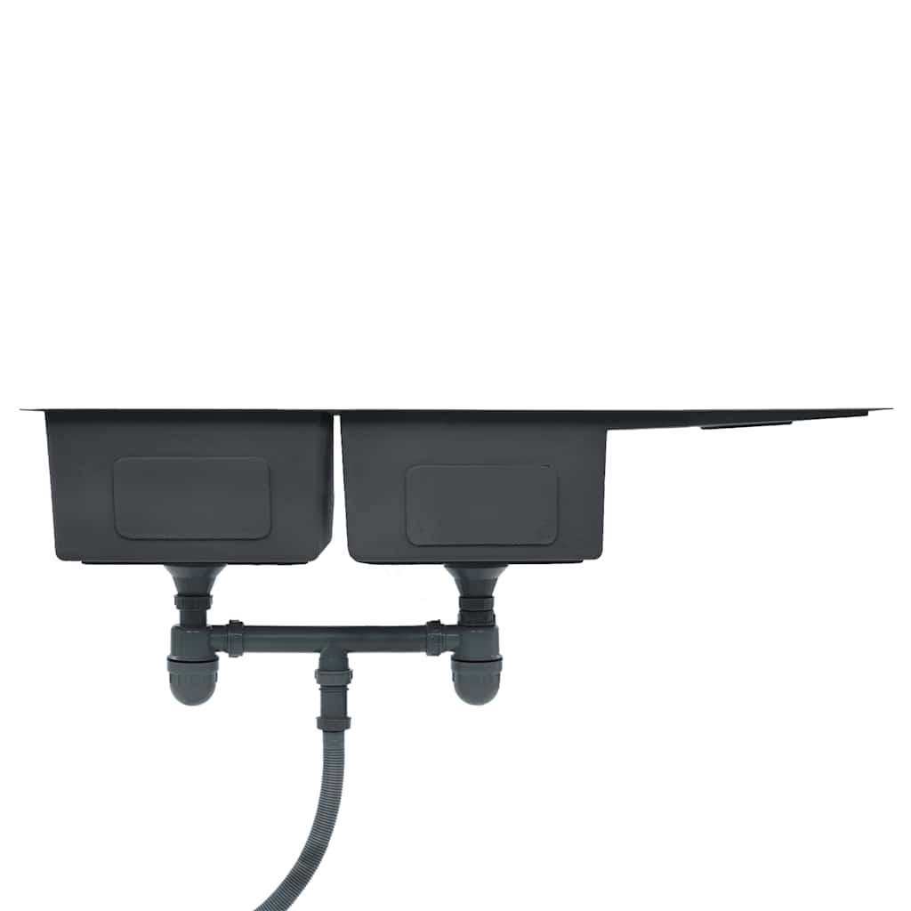 Lavello Da Cucina Lavorato A Mano In Acciaio Inox - Image 4