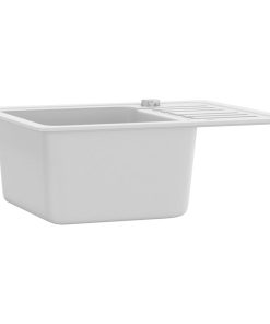 Lavello Da Cucina In Granito Vasca Singola Bianco