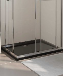 Piatto Doccia In Abs Rettangolare Nero 80x110 cm