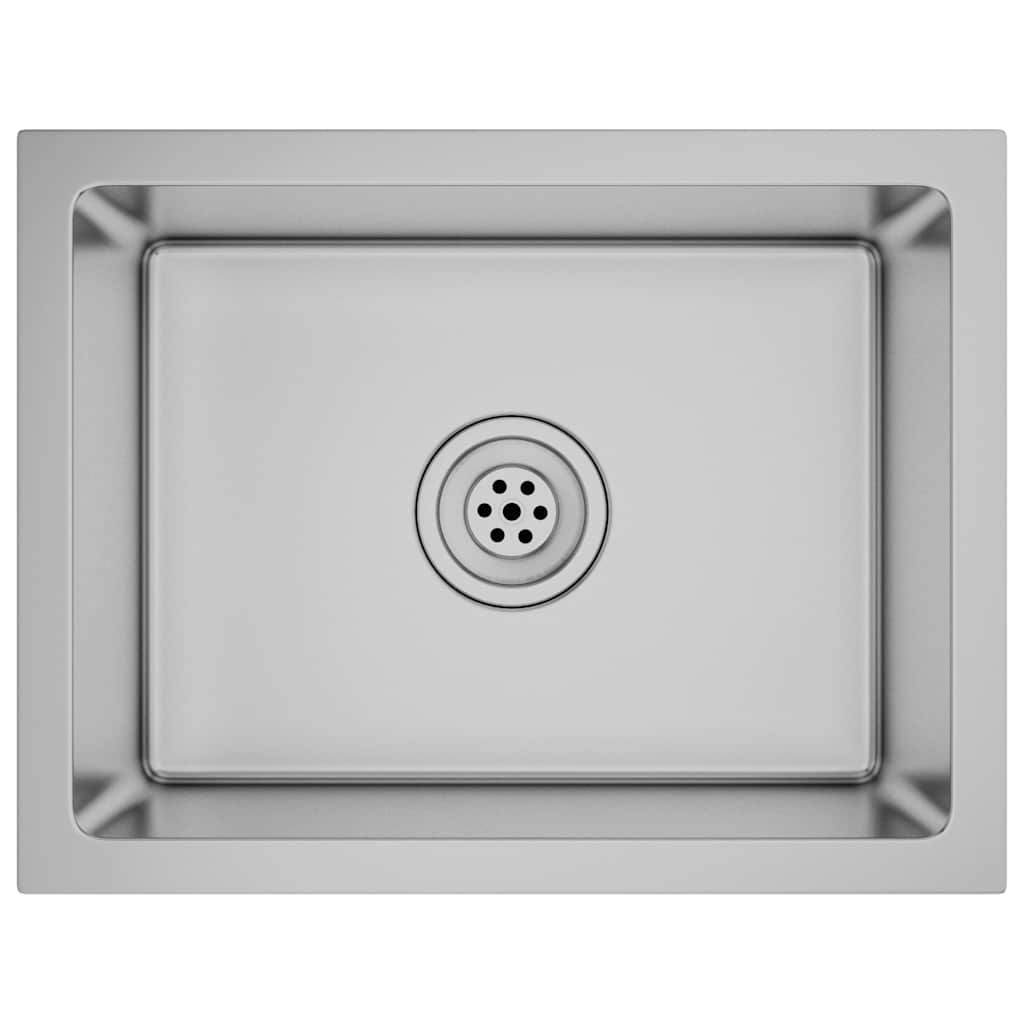 Lavello Da Cucina Lavorato A Mano In Acciaio Inox