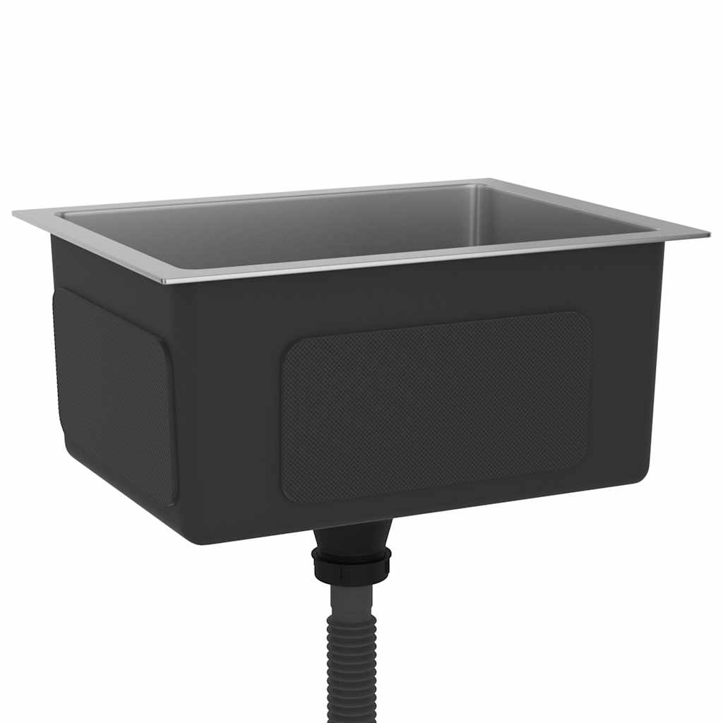 Lavello Da Cucina Lavorato A Mano In Acciaio Inox - Image 3