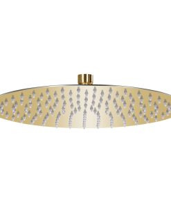 Testa Doccia A Pioggia In Acciaio Inox 30 Cm Rotonda Oro