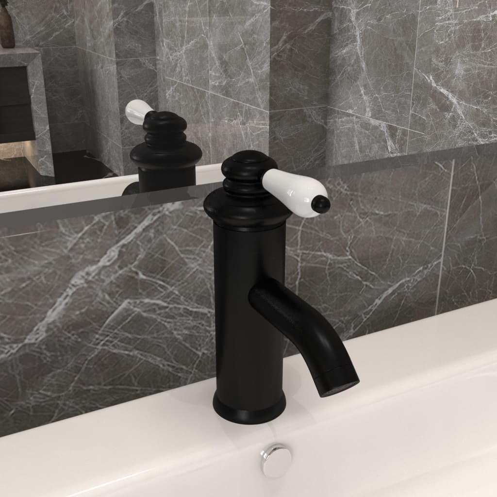 Rubinetto Per Lavabo Del Bagno Nero 130x180 mm - Image 4