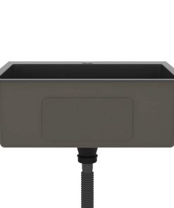 Lavello Da Cucina Lavorato A Mano Nero Acciaio Inox