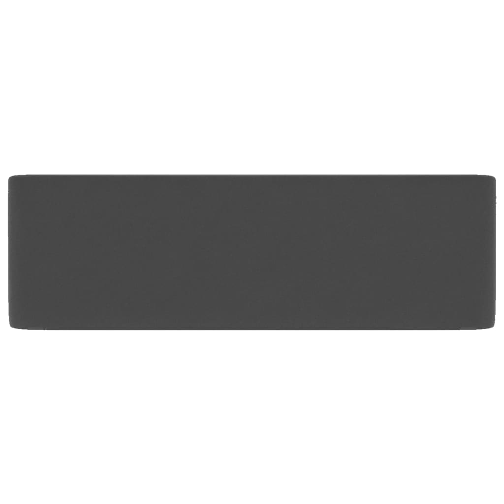 Lavandino Luxury Grigio Scuro Opaco 41x30x12 Cm In Ceramica